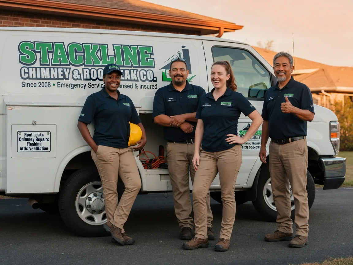 Chimney flashing repair company in Garland, KS